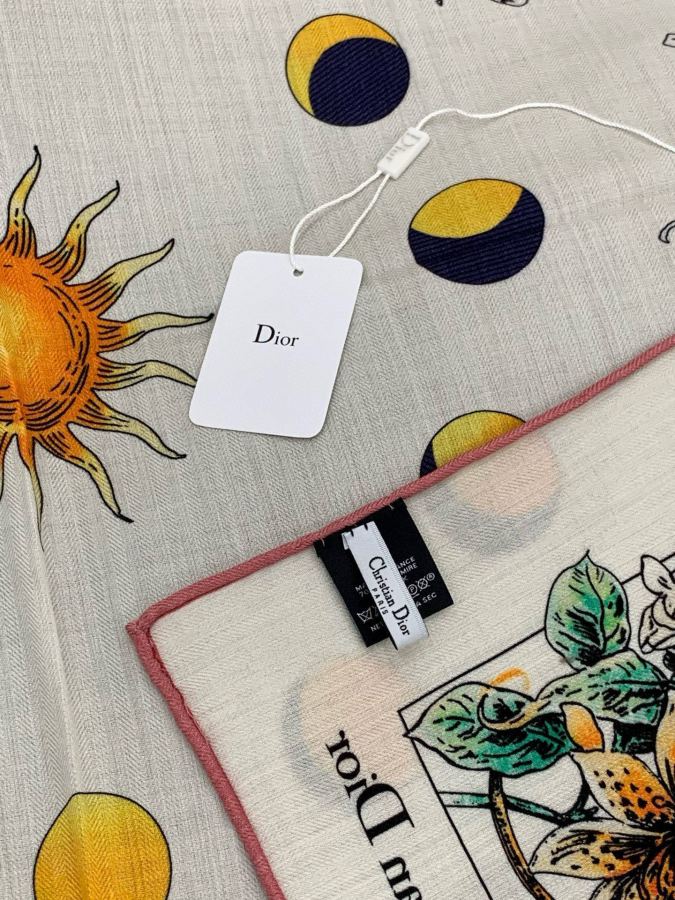Dior scarf Dior reversible tonal velvet printed square scarf — AAA Quality Replica — photo 6