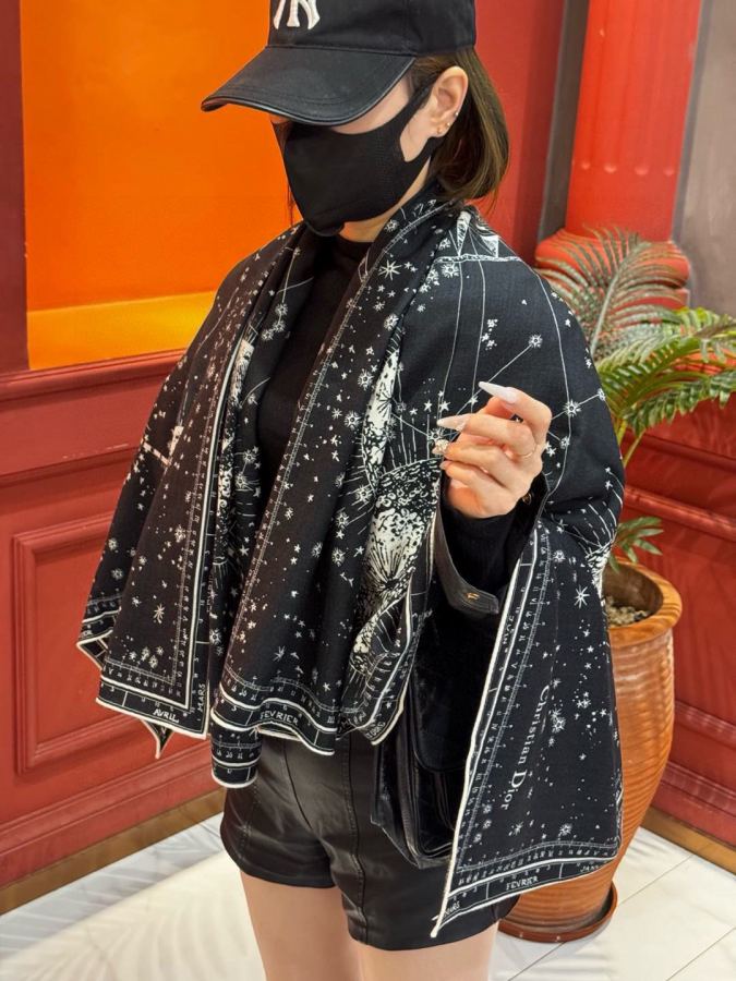 Dior scarf New arrival D family silk scarf {140cm silk cashmere} mulberry silk + cashmere — AAA Quality Replica