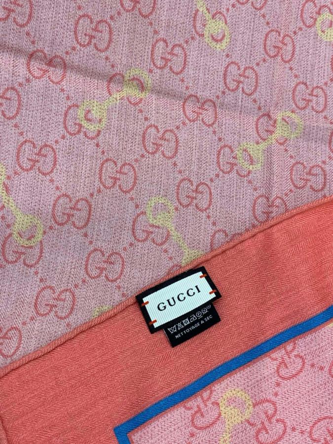 gucci scarf Gucci 140 double-sided velvet shawl — 1:1 Replica — photo 7