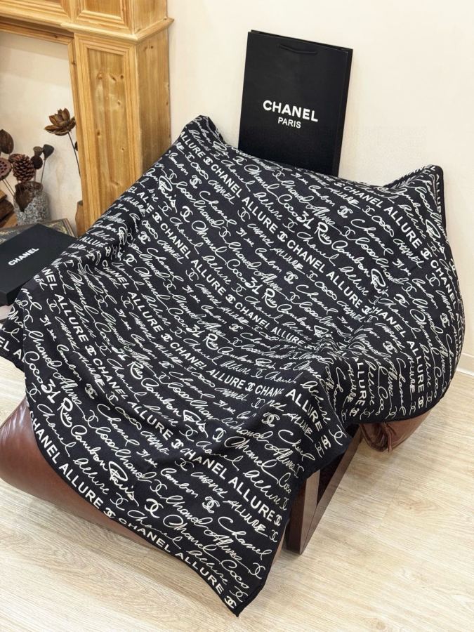 Chanel scarf Chanel-Velvet double-sided square scarf — Premium Replica — photo 6