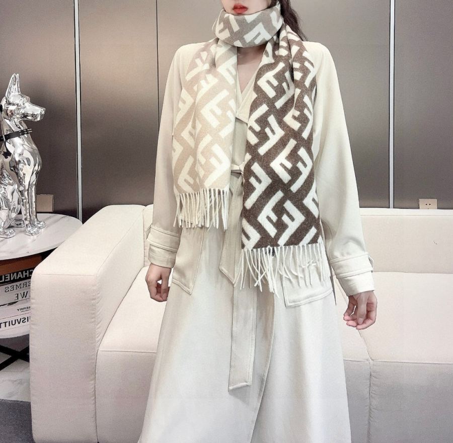Fendi scarf Fendi FF Stefano Pilati FF 35 x180cm 8cmx2 — Premium Replica — photo 2