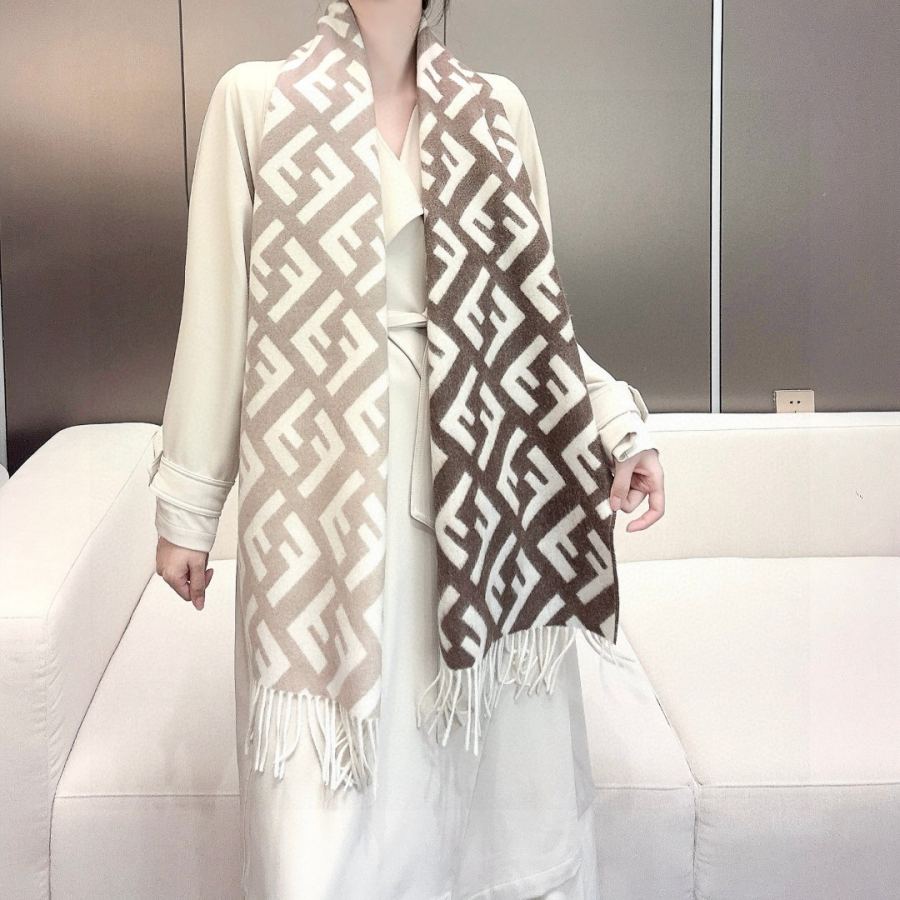 Fendi scarf Fendi FF Stefano Pilati FF 35 x180cm 8cmx2 — Premium Replica