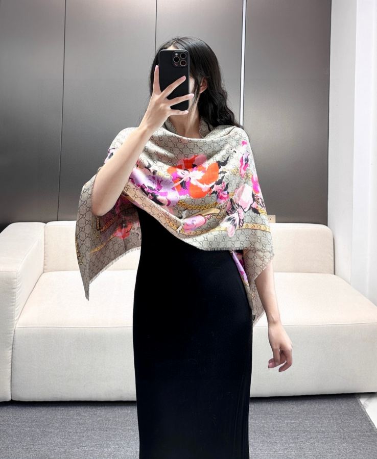 gucci scarf Gucci G Logo 140*140cm — 1:1 Replica — photo 2