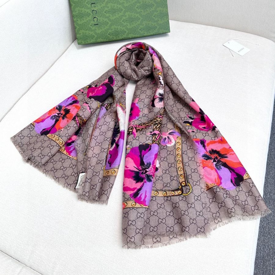 gucci scarf Gucci G Logo 140*140cm — 1:1 Replica — photo 5
