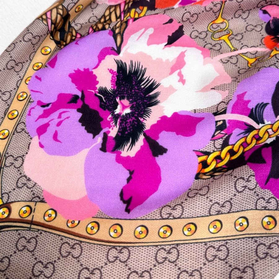 gucci scarf Gucci G Logo 140*140cm — 1:1 Replica — photo 7