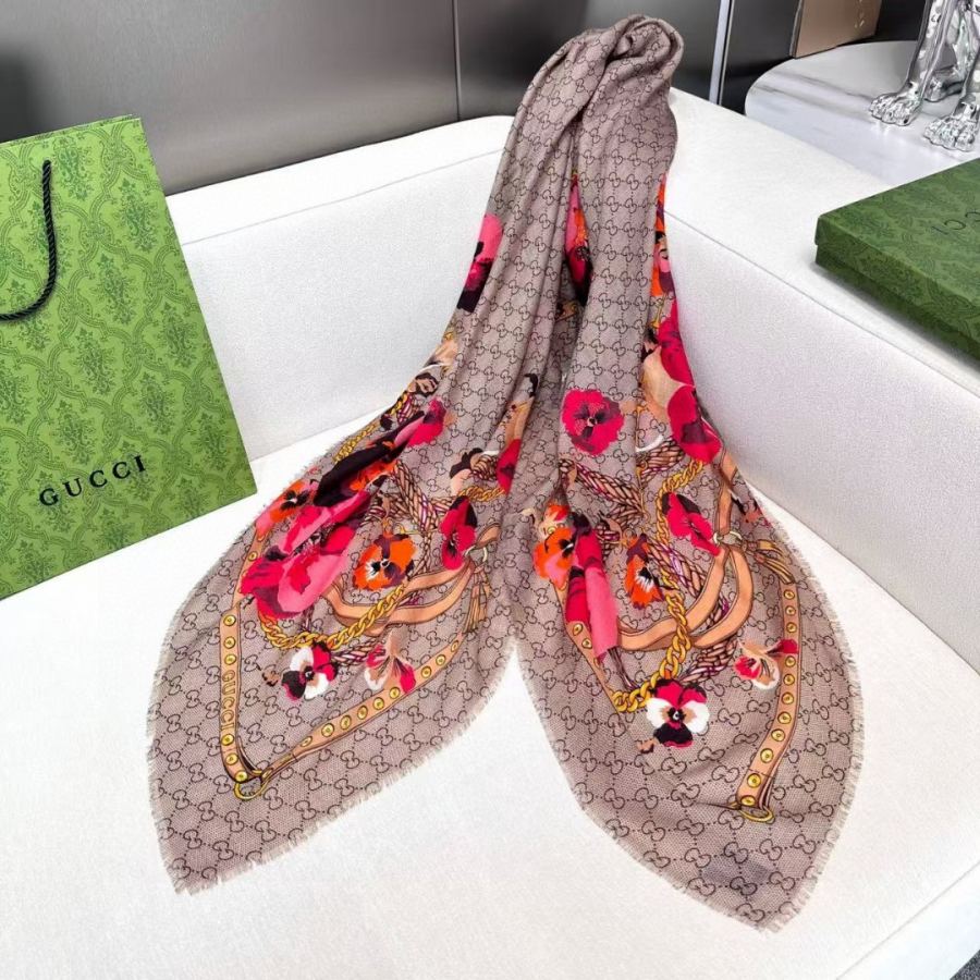 gucci scarf Gucci G Logo 140*140cm — 1:1 Replica For Sale — photo 4