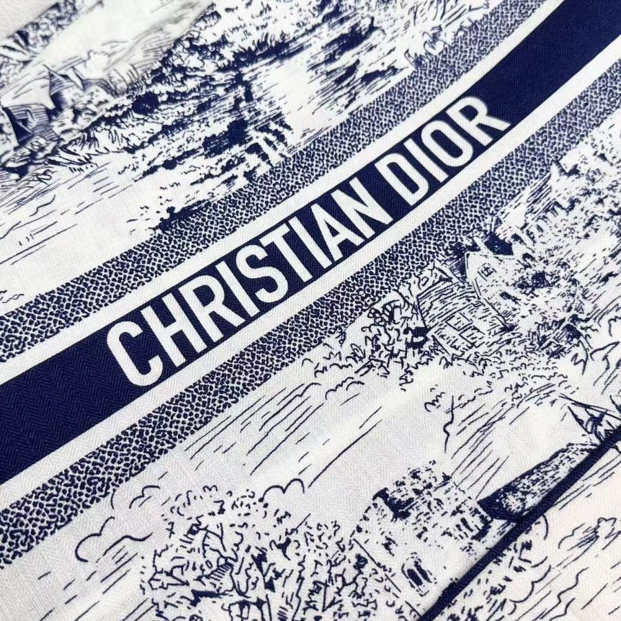 Dior scarf 𝐃𝐈𝐎𝐑 𝟐𝟓 Autumn and Winter New "Scottish Jouy Scarf" — AAA Quality Replica — photo 7