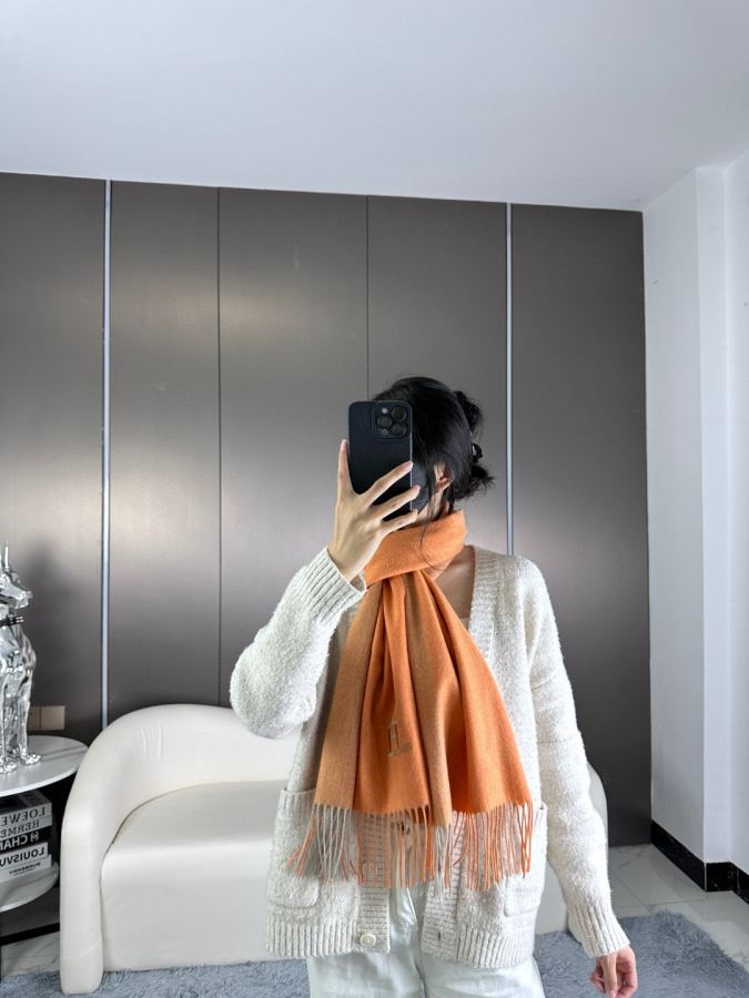 Lenço Hermes 2023 Hermes H 】 H, logotipo H 45 x 190 cm — photo 2