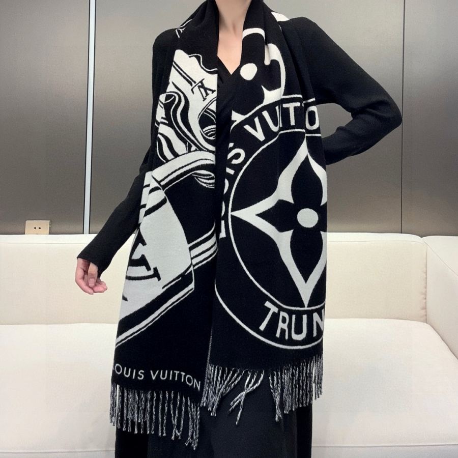 LV scarf New Lock And keys LV Louis Vuirron Trun Ks. 45x215cm 60 ％ 40% — 1:1 Replica For Sale