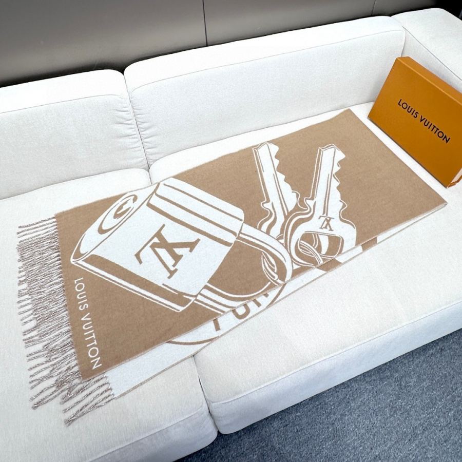 LV scarf New Lock And keys LV Louis Vuirron Trun Ks. 45x215cm 60 ％ 40% — Premium Replica — photo 4