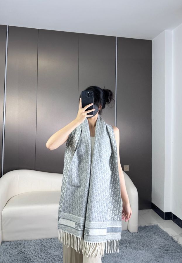 Dior tørklæde Dio* Oblique / 1967 D Dio* D Oblique 45 x 200