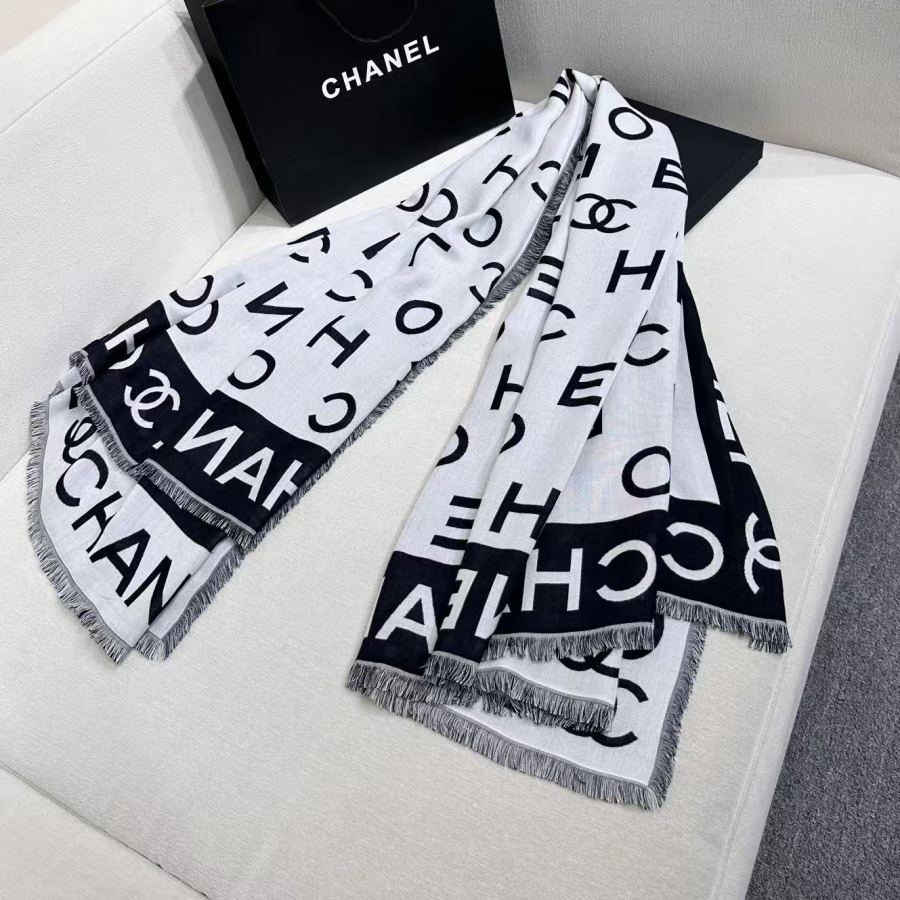 Chanel scarf 𝐂HANEL 2025 New Arrival 58% 24% 18% 140x140cm — 1:1 Replica For Sale — photo 6