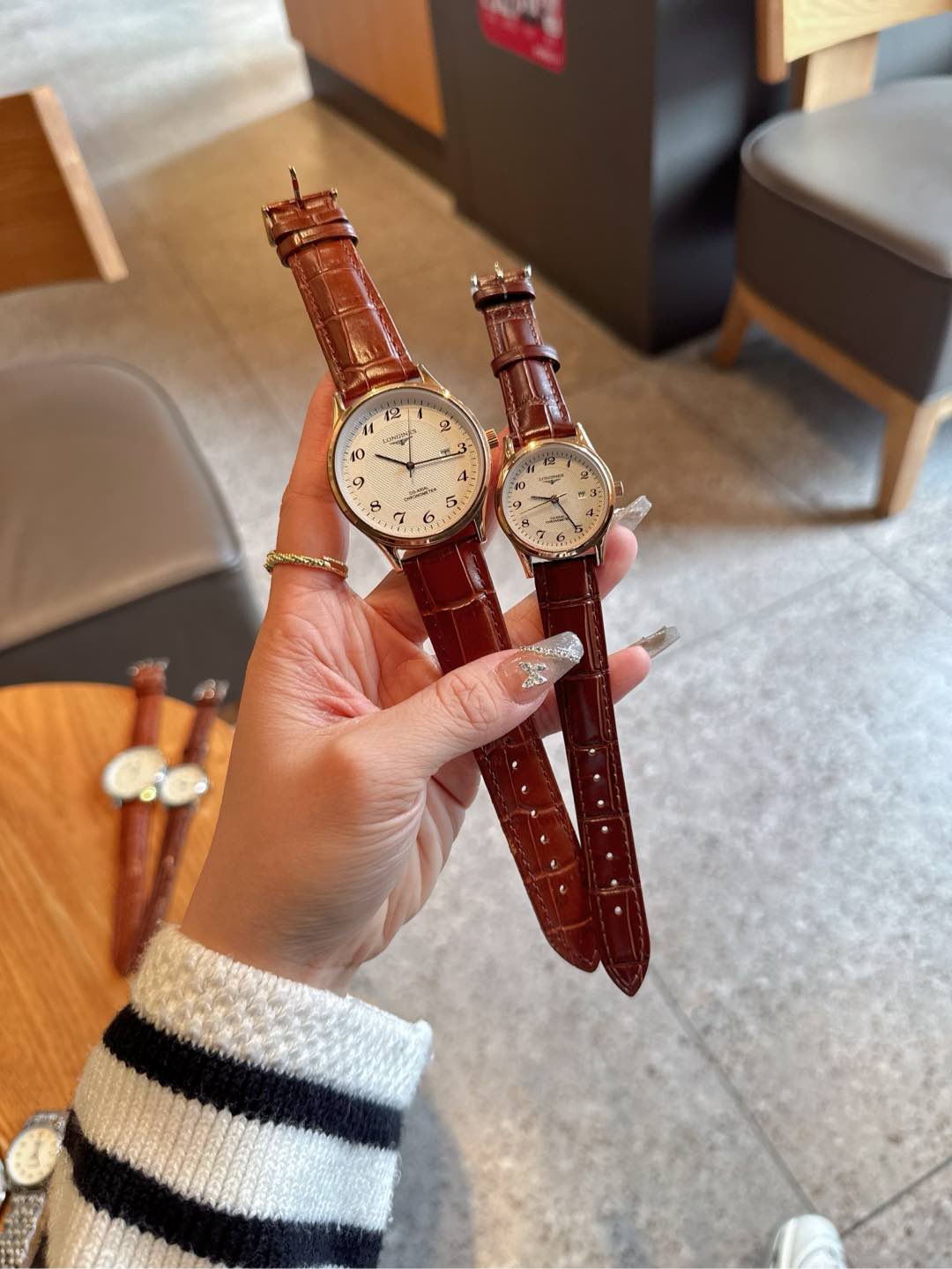 Longines Watches Longines Couple Watches quartzmovement 316 L case 40mm 30mm 8mm — Premium Replica — photo 7