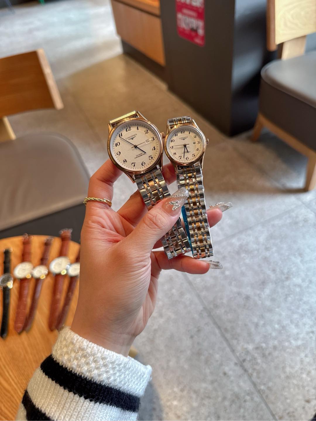 Longines Watches Longines Couple Watches quartzmovement 316 L case 40mm 30mm 8mm — Premium Replica — photo 3