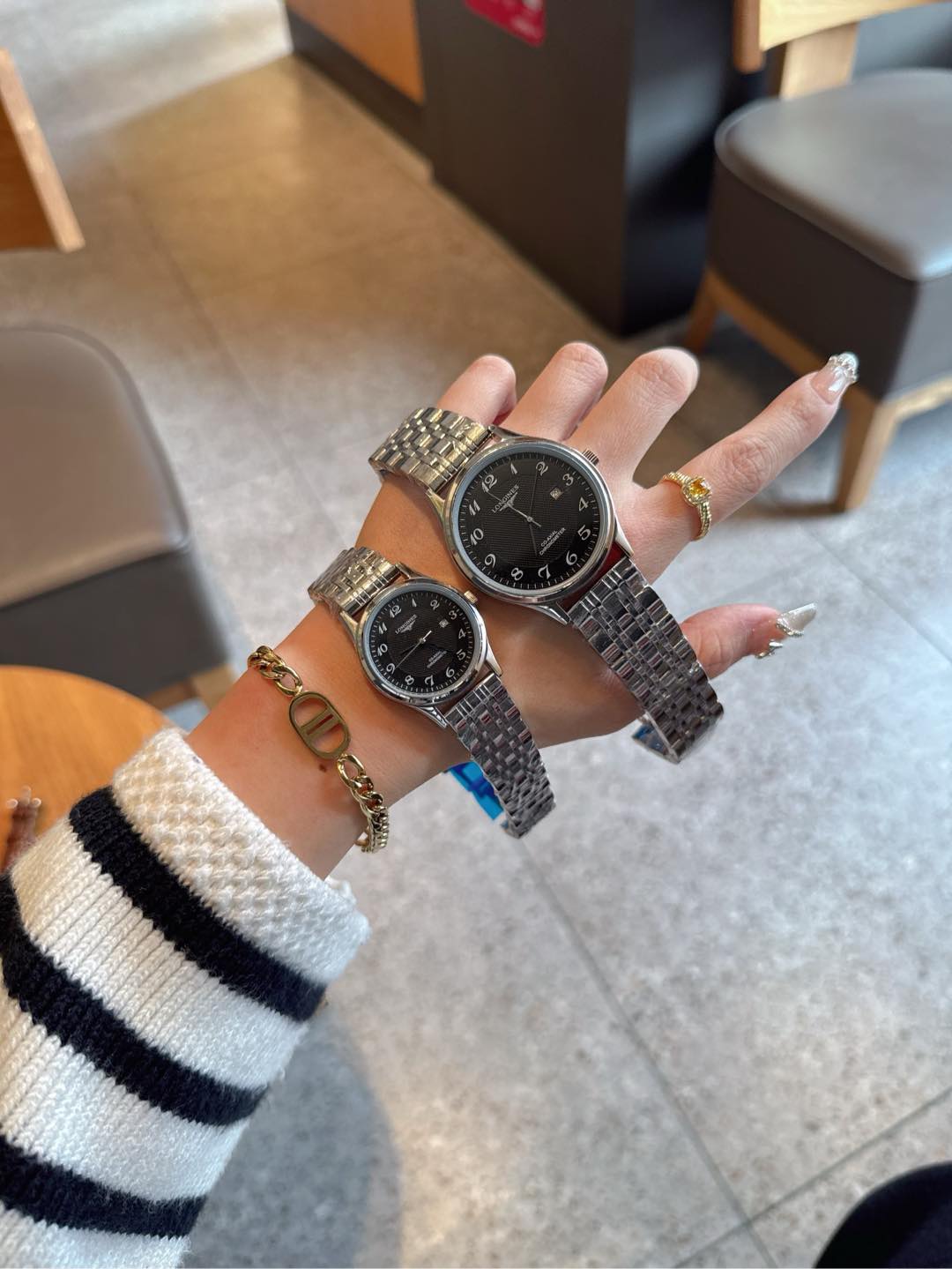 Longines Watches Longines Couple Watches 316 L 40mm 30mm 8mm — 1:1 Replica For Sale — photo 4