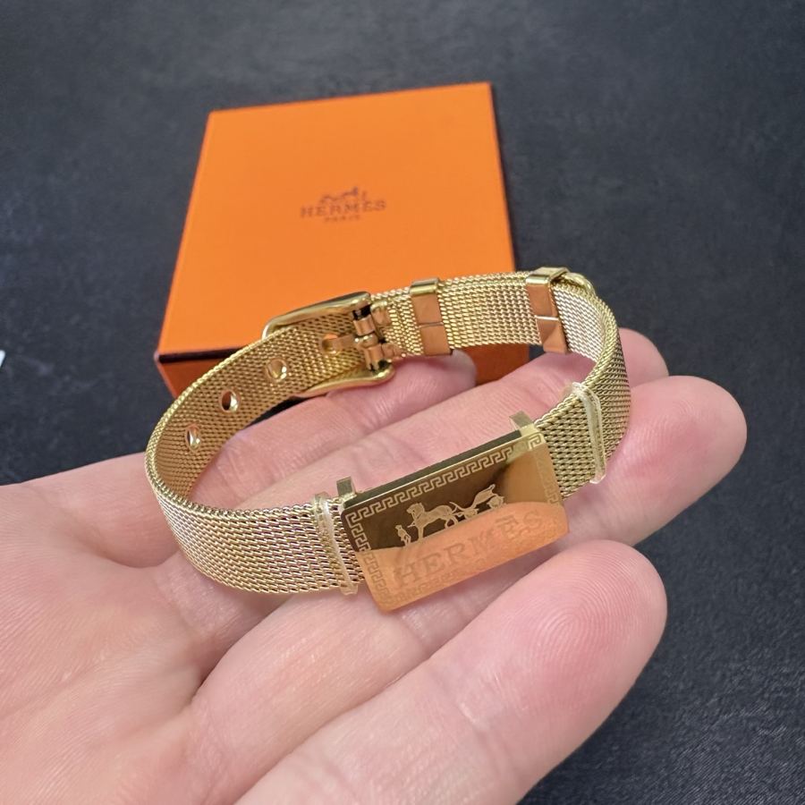 Hermes Jewelry New Arrival H bracelet Hermes 14 K MM — 1:1 Replica — photo 6