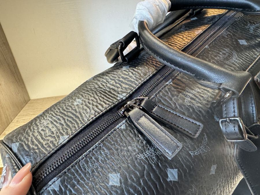 MCM bag mcm must-have travel items for trendy men, classic travel bag, original molded custom hardware, — 1:1 Replica — photo 9