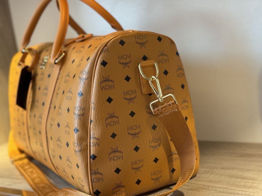MCM bag mcm must-have travel items for trendy men, classic travel bag, original molded custom hardware, — AAA Quality Replica — photo 5