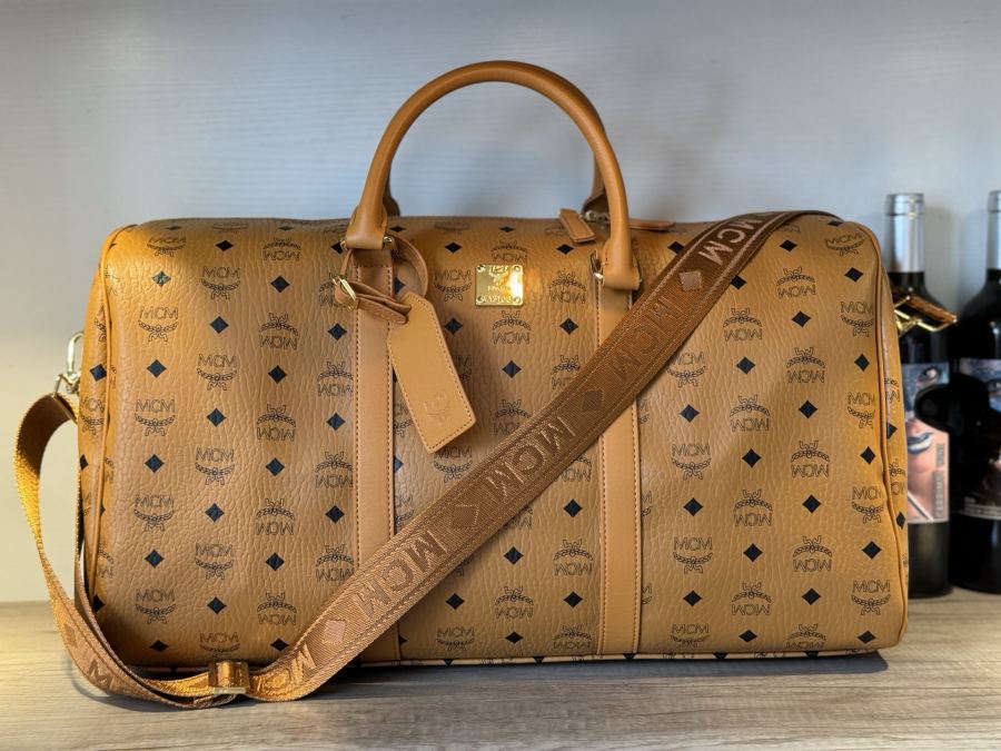 MCM bag mcm must-have travel items for trendy men, classic travel bag, original molded custom hardware, — AAA Quality Replica — photo 2