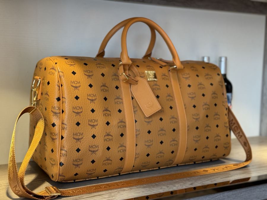 MCM bag mcm must-have travel items for trendy men, classic travel bag, original molded custom hardware, — AAA Quality Replica — photo 3