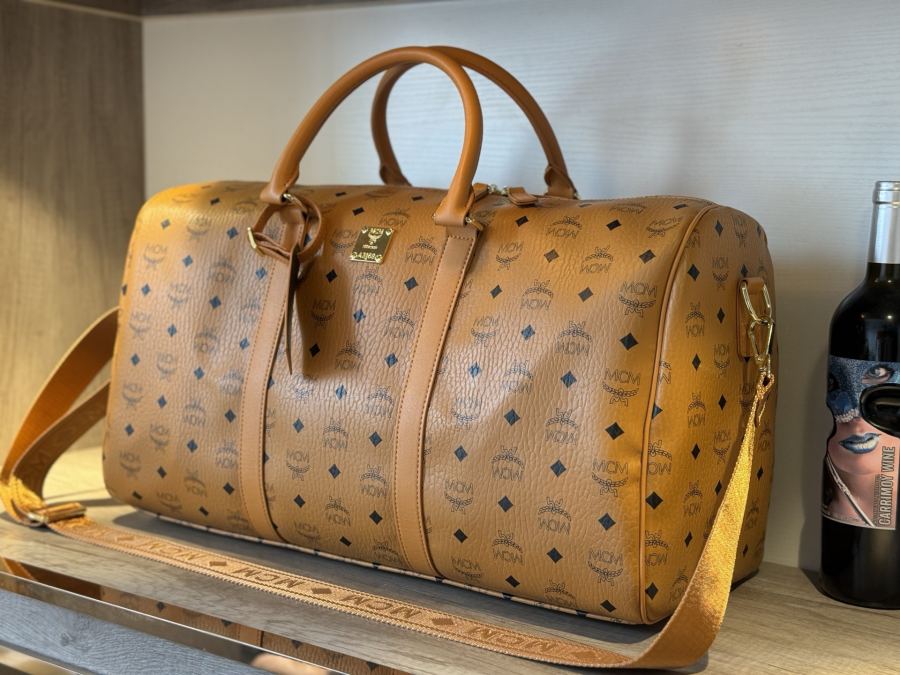 MCM bag mcm must-have travel items for trendy men, classic travel bag, original molded custom hardware, — AAA Quality Replica — photo 4