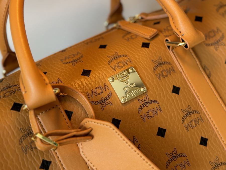 MCM bag mcm must-have travel items for trendy men, classic travel bag, original molded custom hardware, — AAA Quality Replica — photo 8
