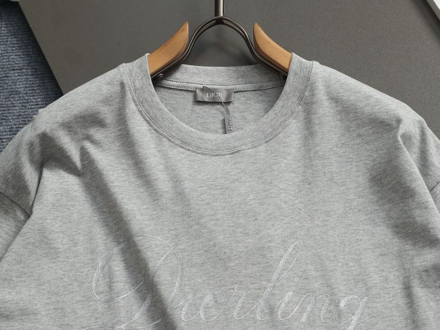 Dior men DIOR/Dior 260g round neck short-sleeved T-shirt — 1:1 Replica — photo 3