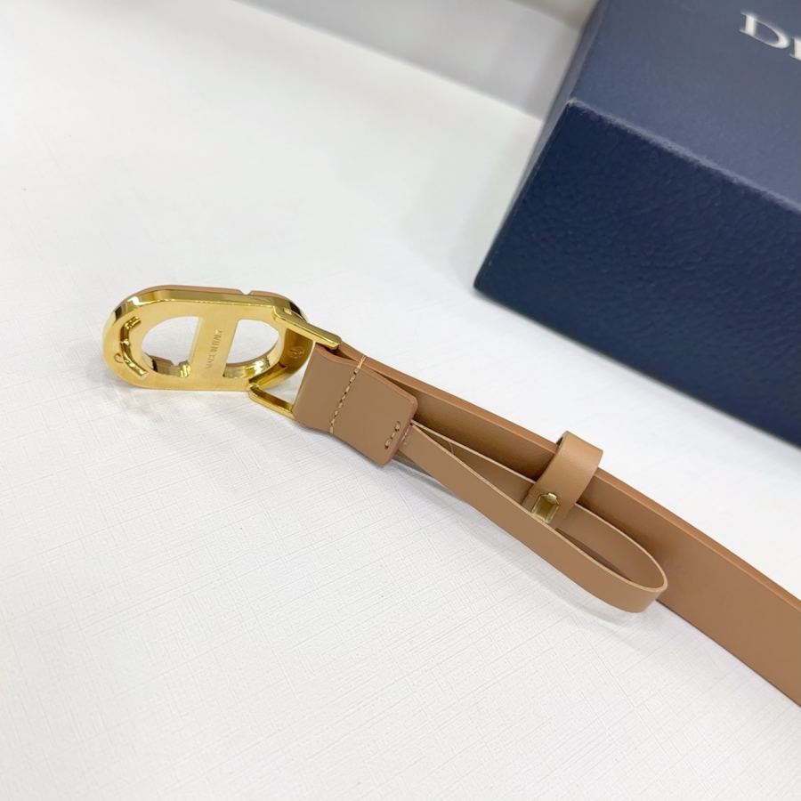 Dior belt 2.5cm double-sided first-layer cowhide, length: 75.80.85.90.95.100 Euro, original hardware — AAA Quality Replica — photo 7
