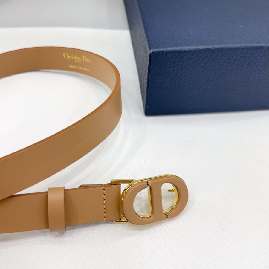 Dior belt 2.5cm double-sided first-layer cowhide, length: 75.80.85.90.95.100 Euro, original hardware — AAA Quality Replica — photo 4