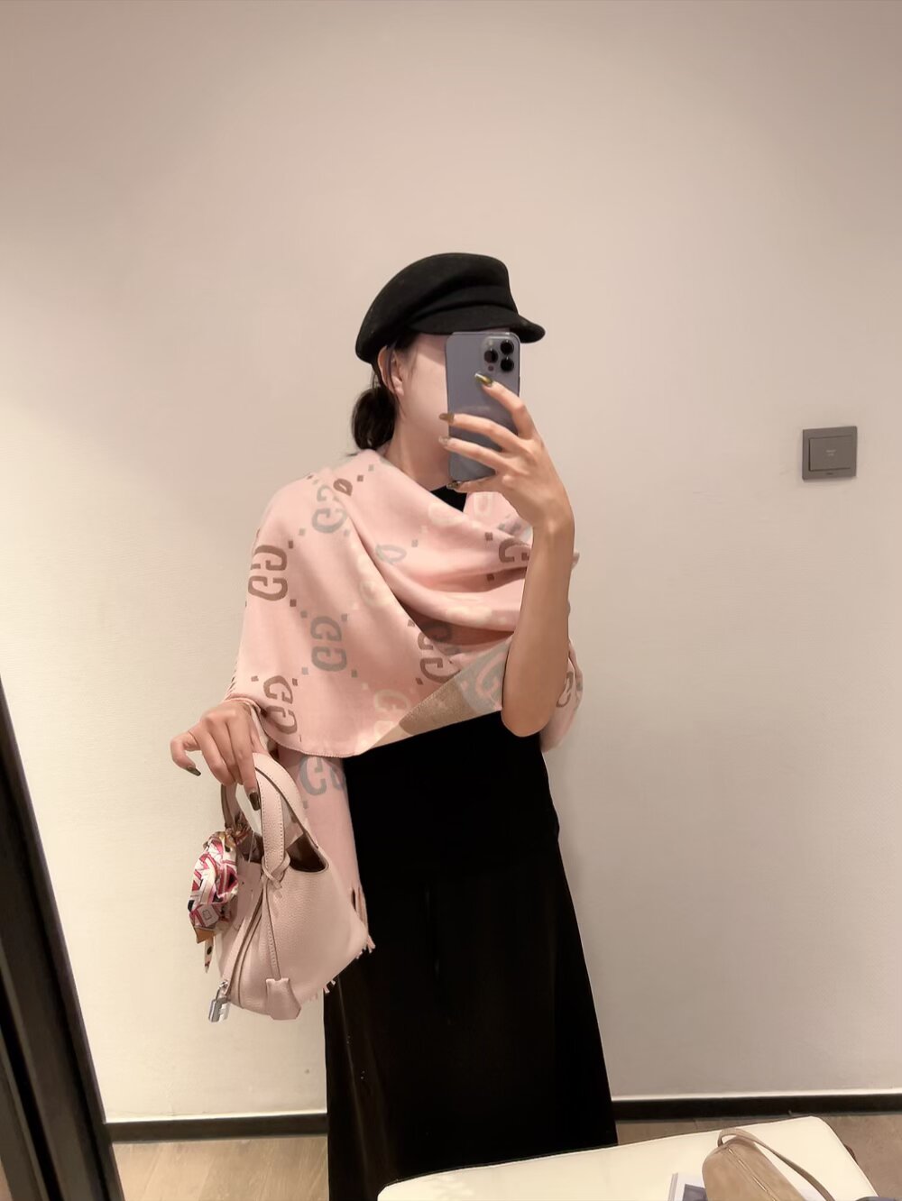gucci scarf GUCCI G GG Gucci Series GG 100% 60*200 — 1:1 Replica — photo 2