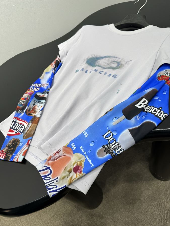 BALENCIAGA kvinner 𝐵𝑎𝑙𝑒𝑛𝑐𝑖𝑎𝑔*New Arrival WASHED CAYON LOOP T — photo 9