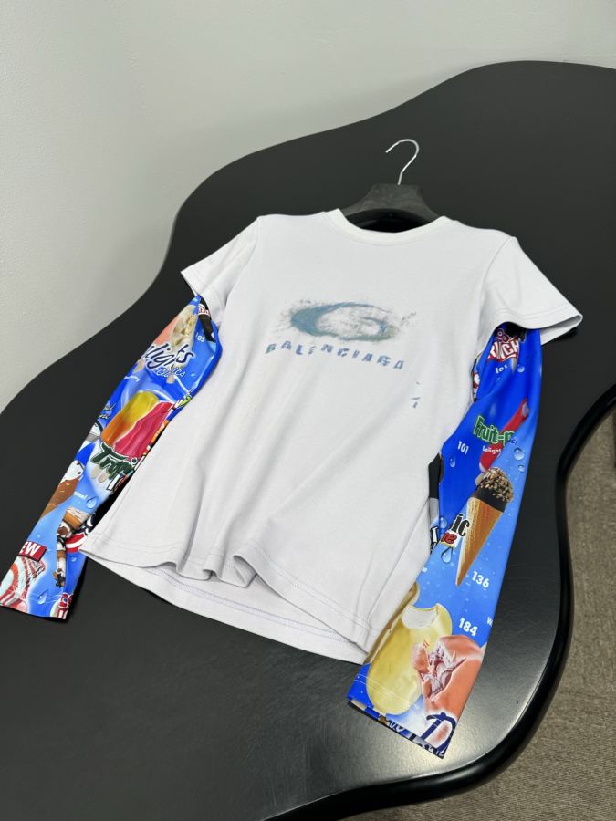 BALENCIAGA kvinner 𝐵𝑎𝑙𝑒𝑛𝑐𝑖𝑎𝑔*New Arrival WASHED CAYON LOOP T — photo 4