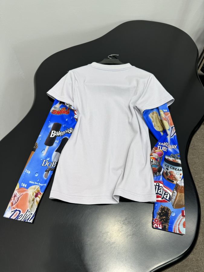 BALENCIAGA kvinner 𝐵𝑎𝑙𝑒𝑛𝑐𝑖𝑎𝑔*New Arrival WASHED CAYON LOOP T — photo 8