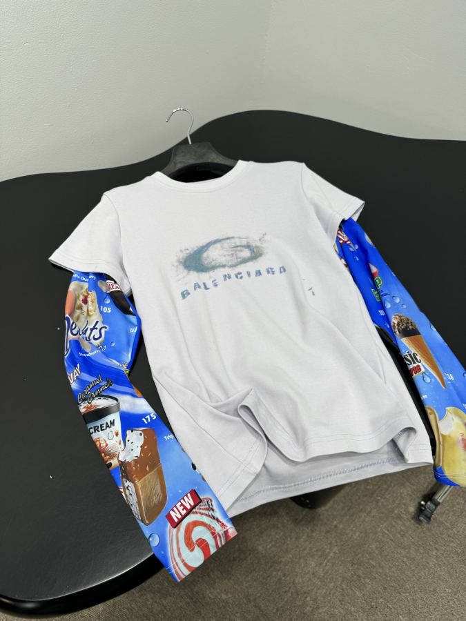 BALENCIAGA kvinner 𝐵𝑎𝑙𝑒𝑛𝑐𝑖𝑎𝑔*New Arrival WASHED CAYON LOOP T — photo 6