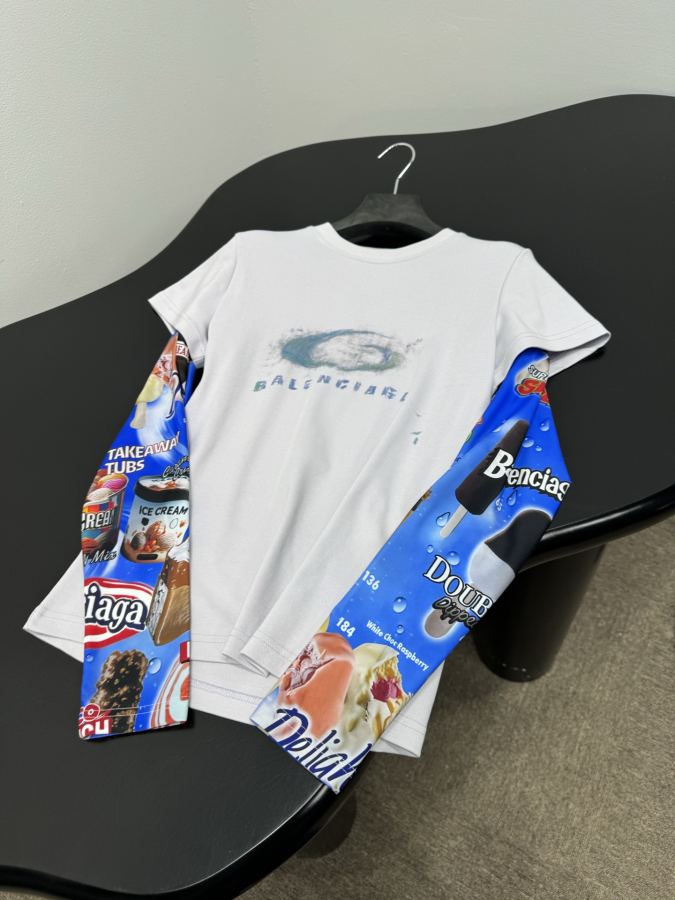 BALENCIAGA kvinner 𝐵𝑎𝑙𝑒𝑛𝑐𝑖𝑎𝑔*New Arrival WASHED CAYON LOOP T — photo 7