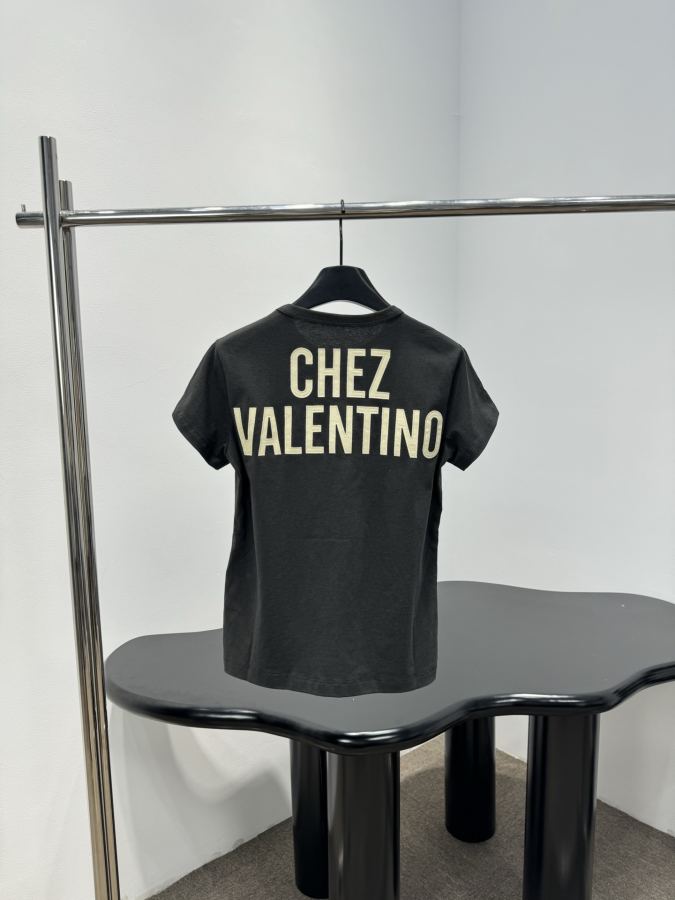 Valentino Women 𝘷𝘢𝘭𝘦𝘯𝘵𝘪𝘯𝘦*26 new cotton round neck T-shirt — 1:1 Replica — photo 3