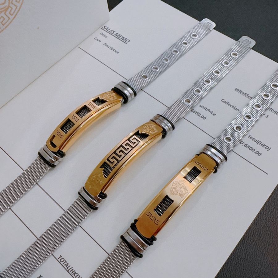 Versace Jewelry Dumeisa logo bracelet, exquisitely crafted with diamonds — 1:1 Replica For Sale — photo 5