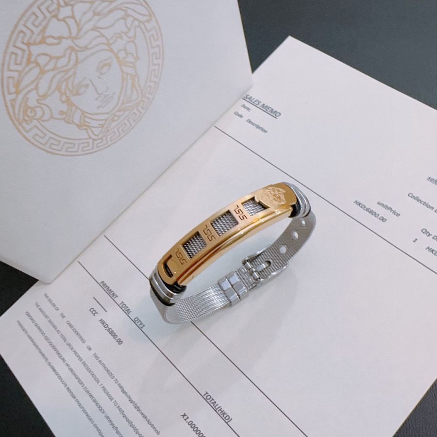 Versace Jewelry Dumeisa logo bracelet, exquisitely crafted with diamonds — 1:1 Replica For Sale