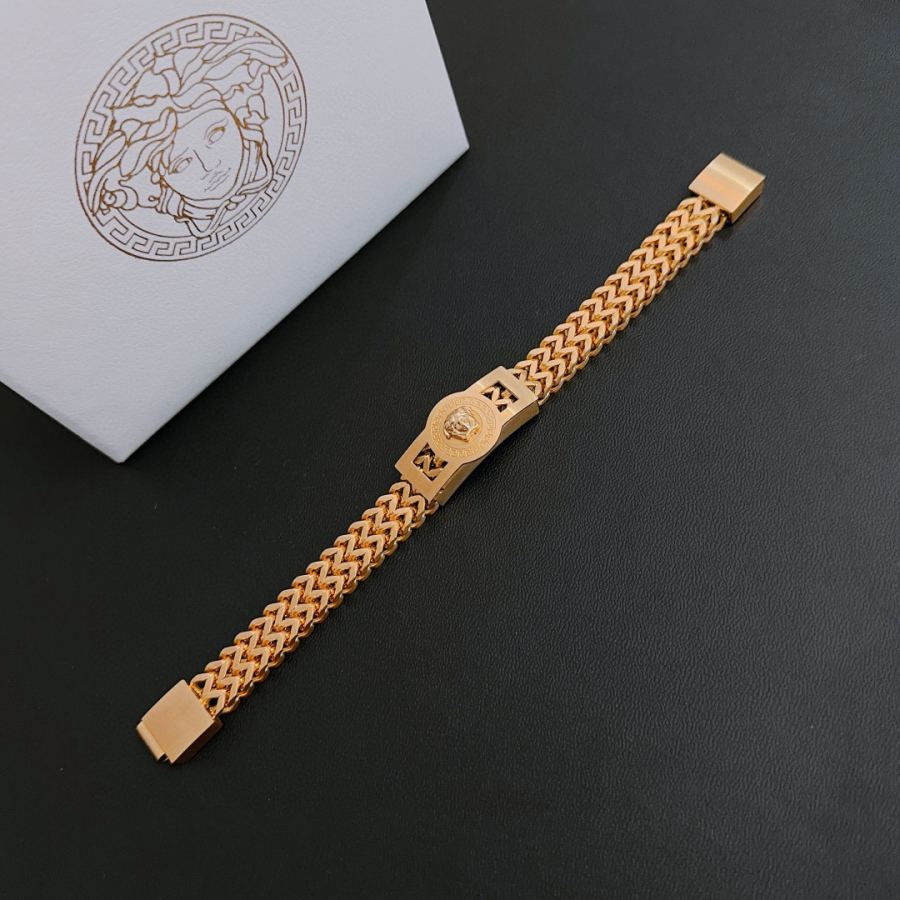 Versace Jewelry Dumeisa logo bracelet, exquisitely crafted with diamonds — 1:1 Replica For Sale