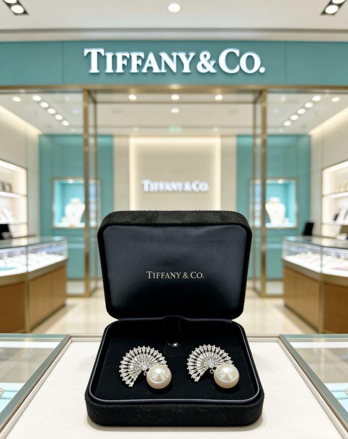 Tiffany Jewelry Exclusively customized Tiff Tiffany earrings commemorative style Highlights Marquise — Premium Replica