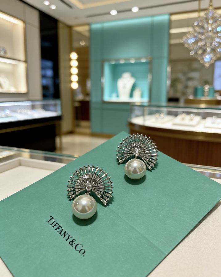 Tiffany Jewelry Exclusively customized Tiff Tiffany earrings commemorative style Highlights Marquise — Premium Replica — photo 4