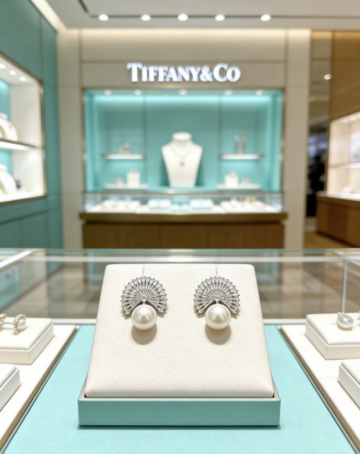 Tiffany Jewelry Exclusively customized Tiff Tiffany earrings commemorative style Highlights Marquise — Premium Replica — photo 5