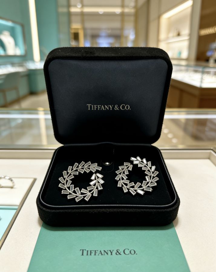 Tiffany Jewelry Exclusively customized Tiff Tiffany earrings commemorative style Highlights Marquise — 1:1 Replica For Sale — photo 2