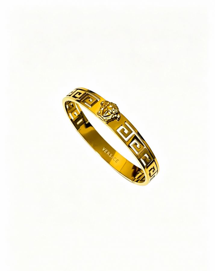 Versace Jewelry Dumeisa logo bracelet, diamond inlaid, exquisite craftsmanship — AAA Quality Replica — photo 4