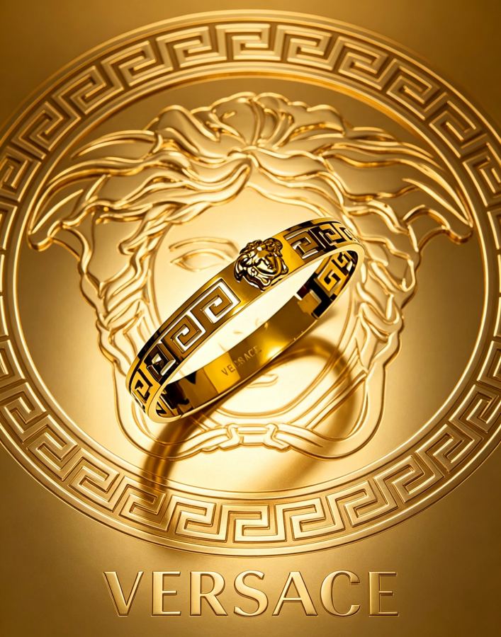 Versace Jewelry Dumeisa logo bracelet, diamond inlaid, exquisite craftsmanship — AAA Quality Replica — photo 10