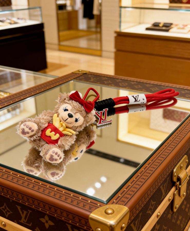 Louis Vuitton Jewelry New Release LV Keychain lv New Charm Anger Forest Keychain — AAA Quality Replica — photo 7
