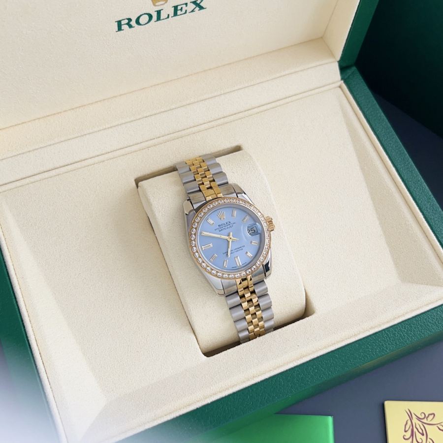 Rolex Watches Gg factory Rolex Datejust31mmwatch | Brilliant declaration of 10 square diamonds — Premium Replica — photo 2