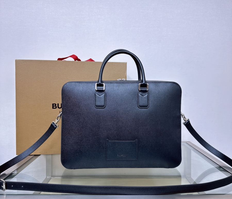 Briefcase B’s latest stand-up briefcase is made in Italy from grained calfskin fabric. The slim — 1:1 Replica For Sale — photo 2