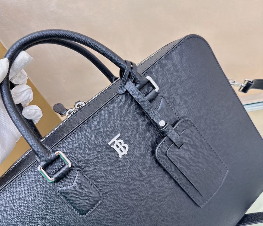 Briefcase B’s latest stand-up briefcase is made in Italy from grained calfskin fabric. The slim — 1:1 Replica For Sale — photo 5