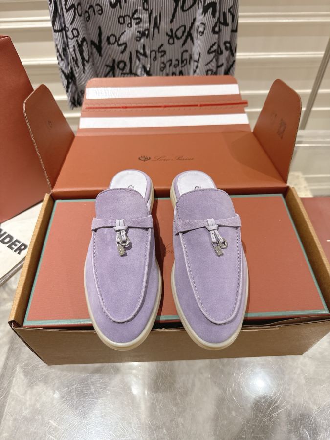 LP women's shoes Loro Piana Semi-drag top upgraded version, new colors, versatile for summer — 1:1 Replica